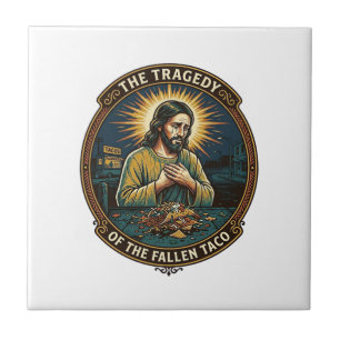 Carreau Jésus a lâché la nourriture de rue de tacos de nui