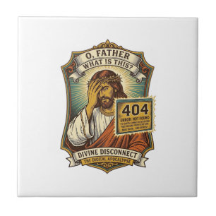 Carreau Jésus drôle Erreur 404 Humour Développeur Web Prog
