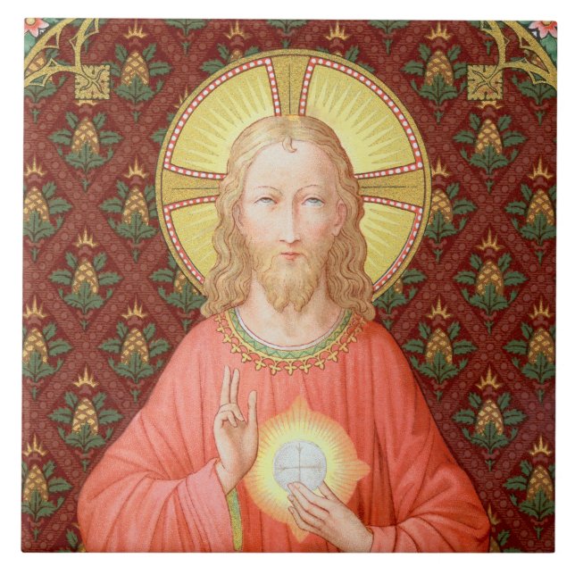 Carreau Jésus Instituant la Sainte Communion (SAU 045) (Devant)