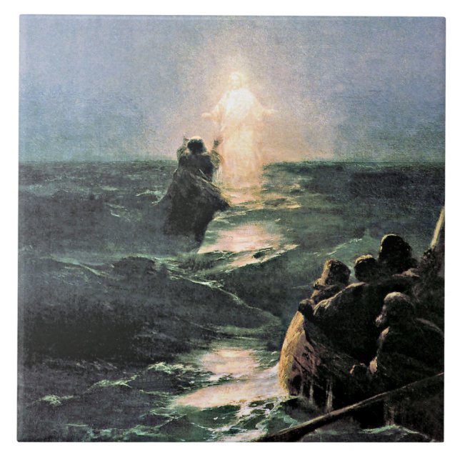 Carreau Jésus marche sur l'eau (Devant)
