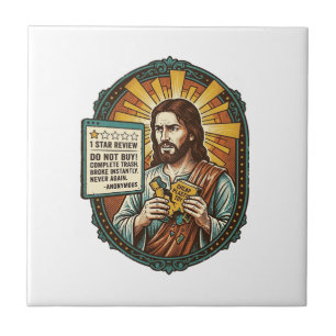 Carreau Jésus Mauvaise Influence Produit Avis Échec Humour