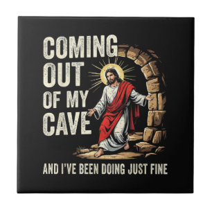 Carreau Jésus sortant de ma grotte