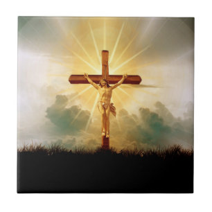 CARREAU JÉSUS SUR LA CROIX