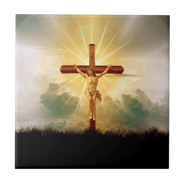 CARREAU JÉSUS SUR LA CROIX (Devant)