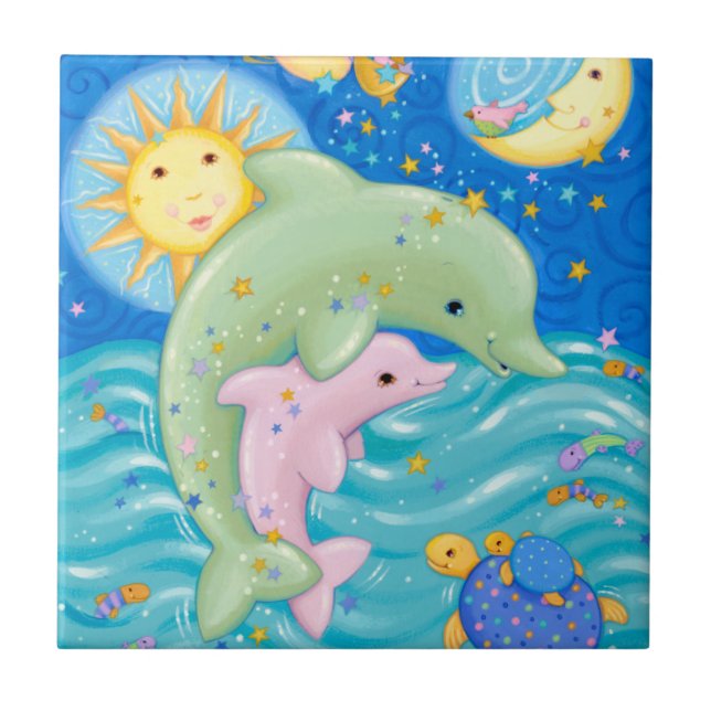 Carreau Jeu de dauphins (Devant)