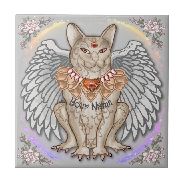 Carreau Jewel Cat Gargoyle (Devant)