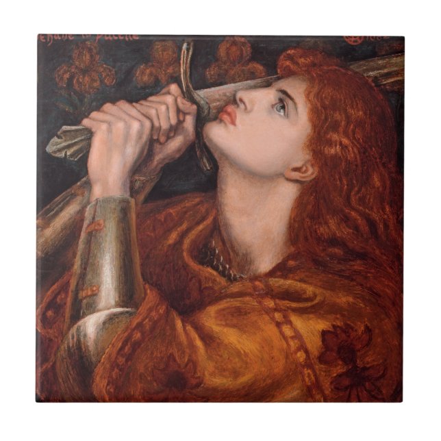 Carreau Joan of Arc, c. 1882 par Dante Gabriel Rossetti (Devant)