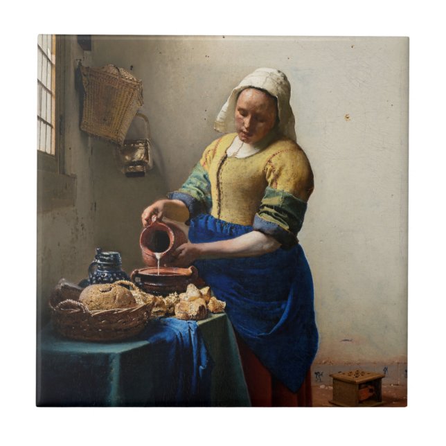 Carreau Johannes Vermeer - La Milkmaid (Devant)