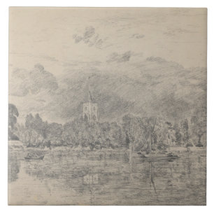 Carreau John Constable - Fulham Church