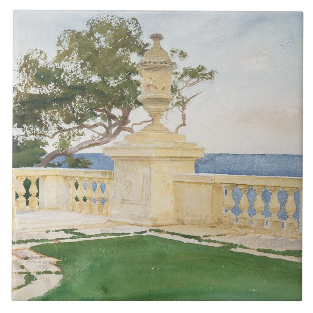Carreau John Singer Sargent - Terrasse, Vizcaya (Devant)