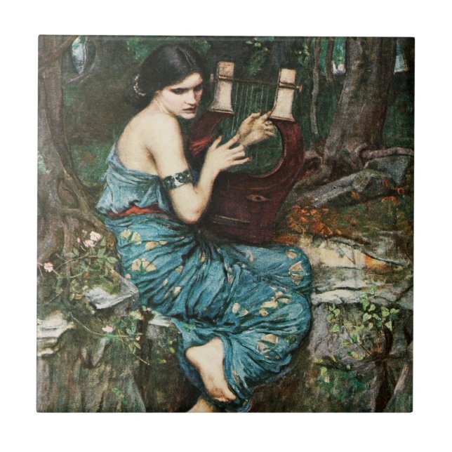Carreau John William Waterhouse la tuile de charmeur (Devant)