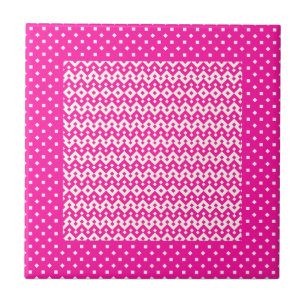Carreau Joli Carrelage en céramique, Candy rose géométriqu
