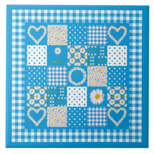 Carreau Joli carrelage en céramique : Daisychains Faux Pat