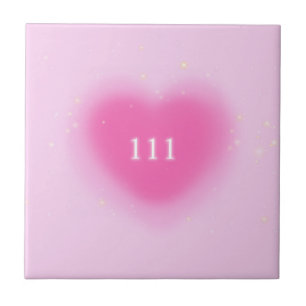 Carreau Joli Coeur rose Angel esthétique Numéro 111