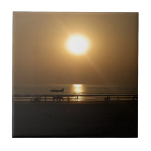 Carreau Joli coucher de soleil d'été