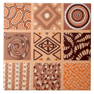 Carreau Joli motif de style africain
