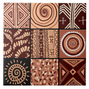 Carreau Joli motif de style africain