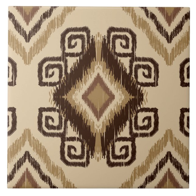 Carreau Joli motif de style africain (Devant)