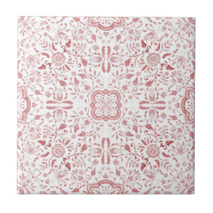 Carreau Joli motif floral rustique