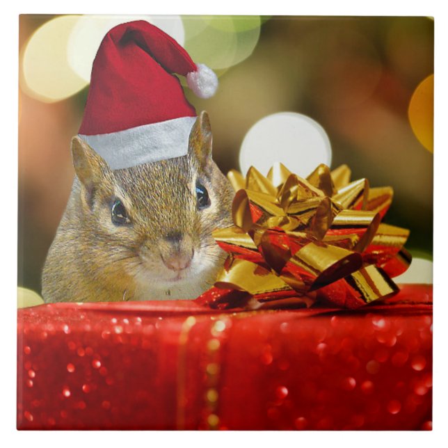 Carreau Joli Noël Chipmunk (Devant)