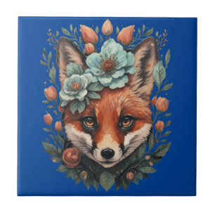 Carreau Joli renard floral