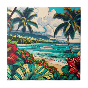 Carreau Joli thème Hawaiian Island