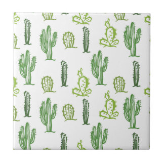 Carreau Jolie mosaïque décorative de cactus succulents