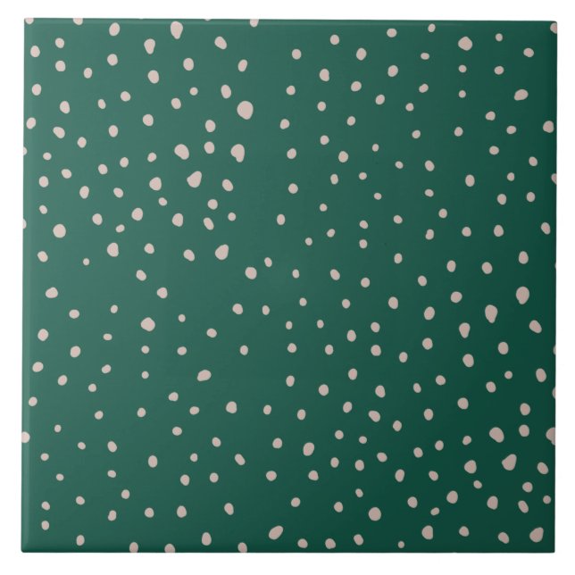 Carreau Jolie Polka dot motif tuile aléatoire (Devant)