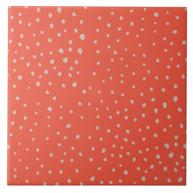 Carreau Jolie Polka dot motif tuile aléatoire (Devant)