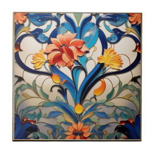 Carreau Jolies Fleurs Carrelage Art Déco