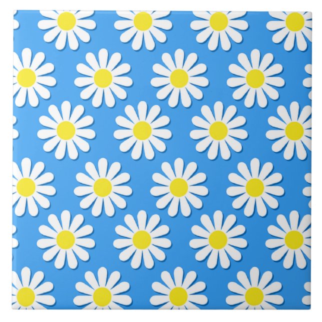 Carreau Jolies fleurs de camomille (Devant)