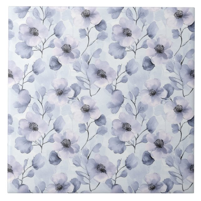 Carreau Jolies fleurs violettes (Devant)