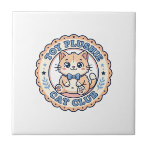 Carreau Jouet Peluche Chat Mignon Chat T-Shirt Design - Jo