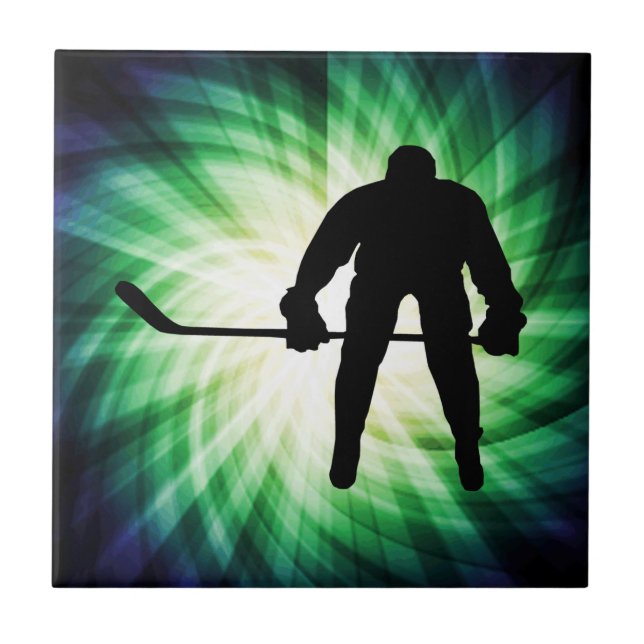 Carreau Joueur de hockey cool (Devant)