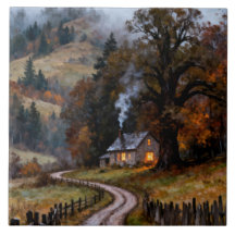 Jour d'automne humide, Cottage accueillant