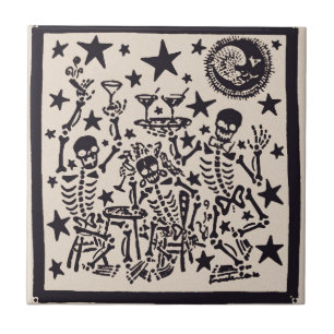 Carreau Jour de la fiesta morte de diamètre Muertos de