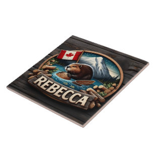 Carreau Journal canadien de détention de castor par drapea