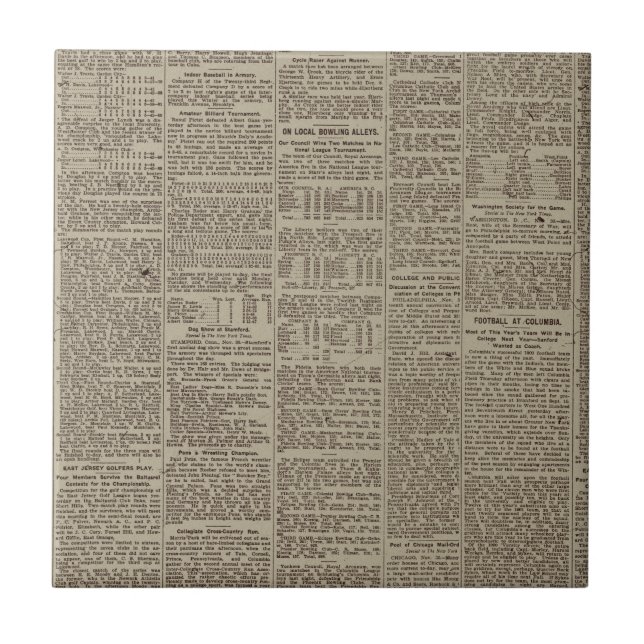 Carreau Journal vintage 1902 (Devant)