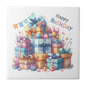 Carreau Joyeuse Céramique d'anniversaire pour tous les âge