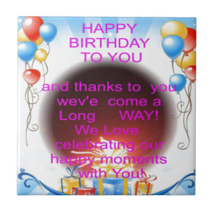 Carreau Joyeux anniversaire pour vous
