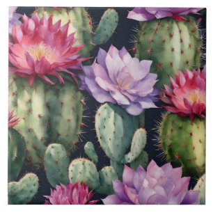 Carreau Joyeux Anniversaire Succulent Plantes, Fleurs de C