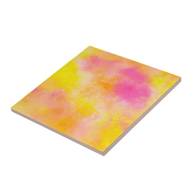Carreau Joyeux lumineux Abstrait de dégradé de couleurs (Côté)