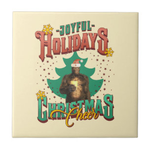 Carreau Joyeux Noël Bigfoot Fête de fin d'année