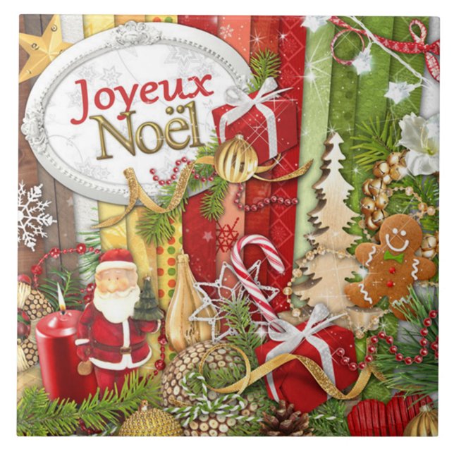 Carreau Joyeux Noel ( French Joyeux Noël ) (Devant)