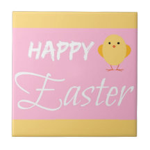 Joyeux Petit Chick Jaune de Pâques
