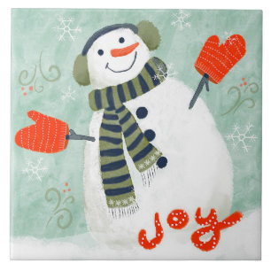 Carreau Joyeux Snowman céramique Carrelage de cuisine