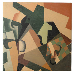 Carreau Juan Gris - Verre et damier,