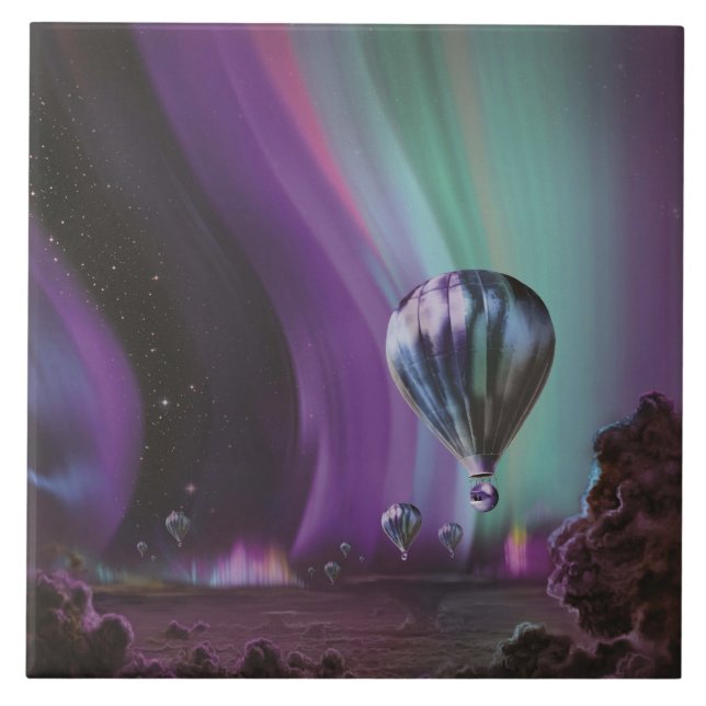 Carreau Jupiter Travel by Hot Air Balloon Bighty Aurora (Devant)