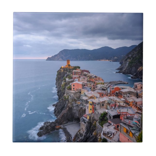 Carreau Juste après le coucher du soleil | Vernazza, (Devant)