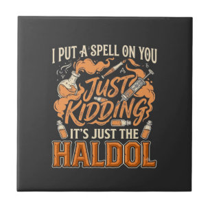 Carreau Juste pour rire Haldol Halloween Flacon de potion